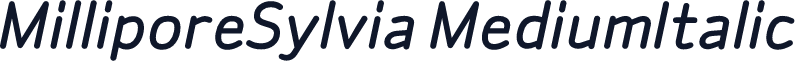MilliporeSylvia MediumItalic