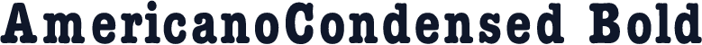 AmericanoCondensed Bold