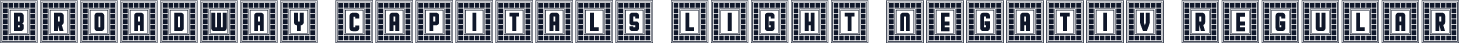 Broadway Capitals Light Negativ Regular
