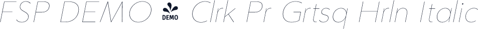 FSP DEMO - Clrk Pr Grtsq Hrln Italic