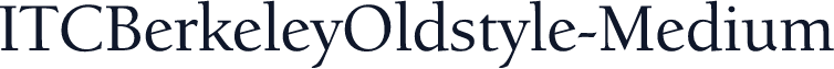 ITCBerkeleyOldstyle-Medium