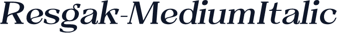Resgak-MediumItalic
