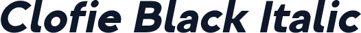 Clofie Black Italic