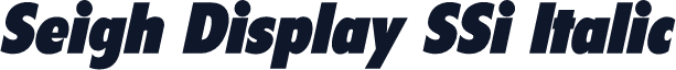 Seigh Display SSi Italic