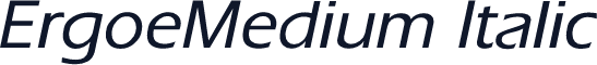 ErgoeMedium Italic