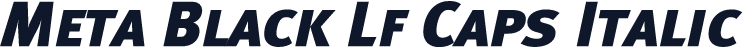 Meta Black Lf Caps Italic