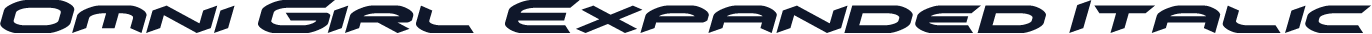 Omni Girl Expanded Italic