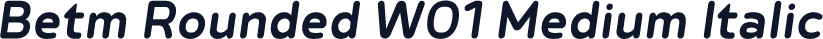 Betm Rounded W01 Medium Italic