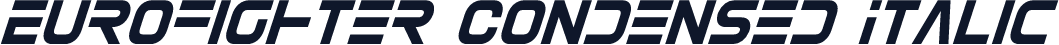 Eurofighter Condensed Italic