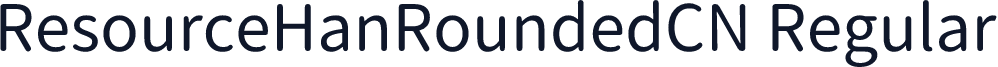 ResourceHanRoundedCN Regular