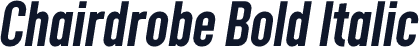 Chairdrobe Bold Italic