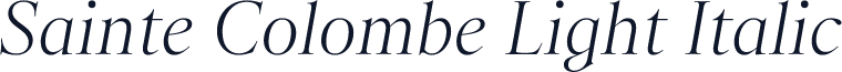 Sainte Colombe Light Italic