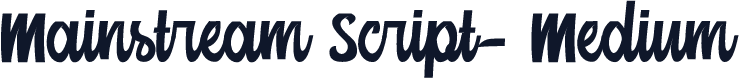 Mainstream Script-Medium