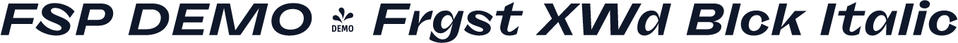 FSP DEMO - Frgst XWd Blck Italic