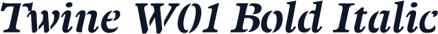 Twine W01 Bold Italic