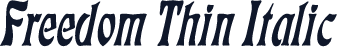 Freedom Thin Italic