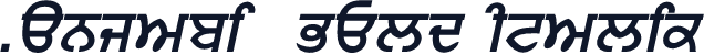 Punjabi  Bold Italic