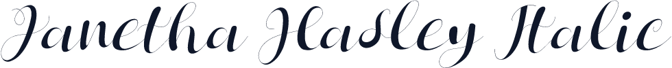 Janetha Hasley Italic