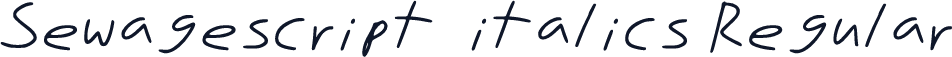 Sewagescript_italics Regular
