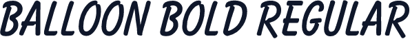 Balloon Bold Regular