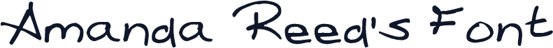 Amanda Reed's Font