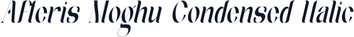 Afteris Moghu Condensed Italic