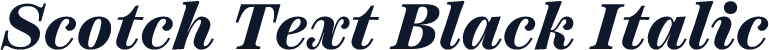 Scotch Text Black Italic