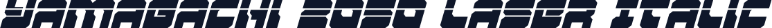 Yamagachi 2050 Laser Italic