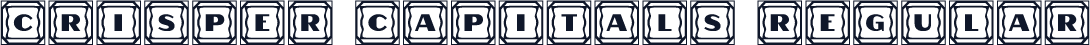 Crisper Capitals Regular