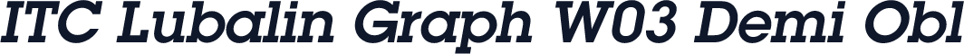 ITC Lubalin Graph W03 Demi Obl
