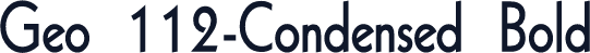 Geo 112-Condensed Bold
