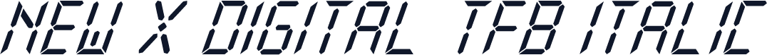 New X Digital tfb Italic