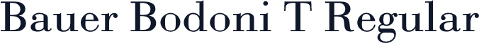 Bauer Bodoni T Regular