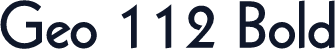 Geo 112 Bold