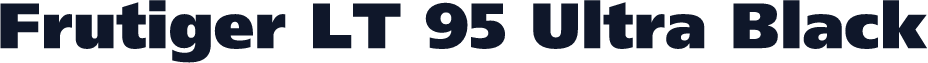 Frutiger LT 95 Ultra Black
