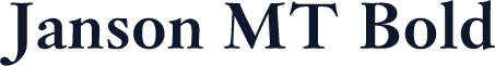 Janson MT Bold