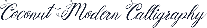 Coconut Modern Calligraphy