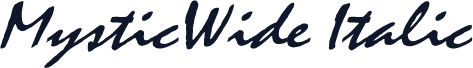 MysticWide Italic