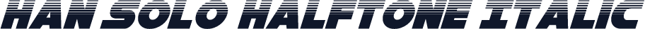 Han Solo Halftone Italic