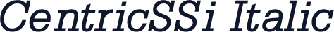 CentricSSi Italic