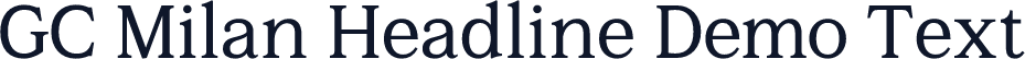 GC Milan Headline Demo Text