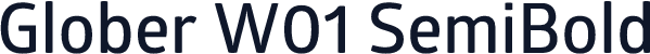 Glober W01 SemiBold