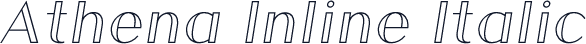 Athena Inline Italic