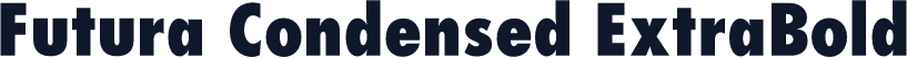 Futura Condensed ExtraBold