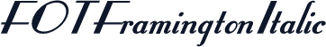 FOTFramingtonItalic