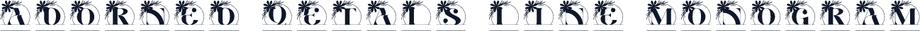 Adorned Petals Line Monogram