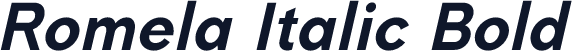 Romela Italic Bold