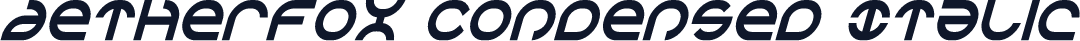 Aetherfox Condensed Italic