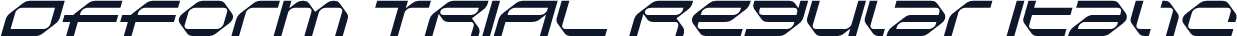 Ofform TRIAL Regular Italic