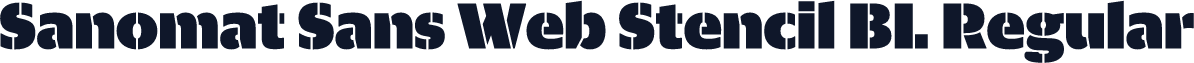 Sanomat Sans Web Stencil BL Regular